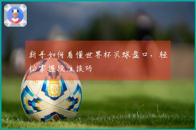新手如何看懂世界杯买球盘口，轻松掌握投注技巧